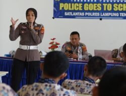 Bangun Kesadaran Pelajar, Polisi Gelar Police Goes to School di SMKN 1 Seputih Agung